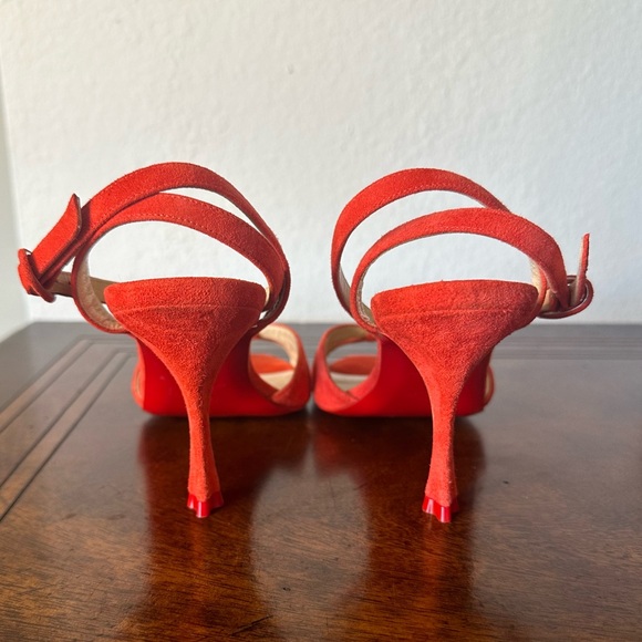 Christian Louboutin Trezuma 85 Suede Strappy Sandals - Picture 5 of 7